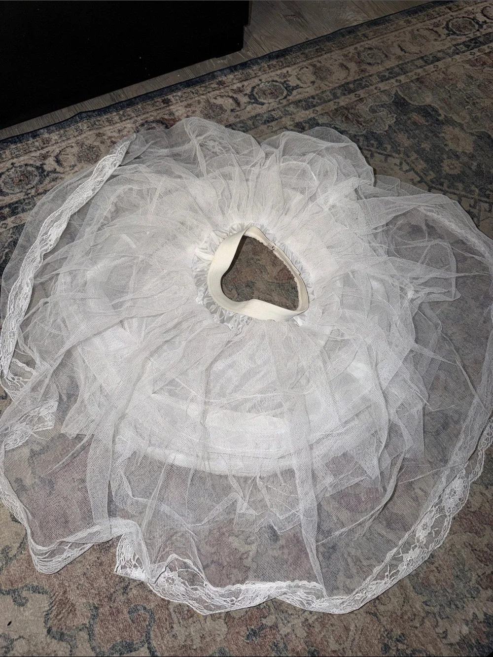 White Tulle Petticoat Skirt